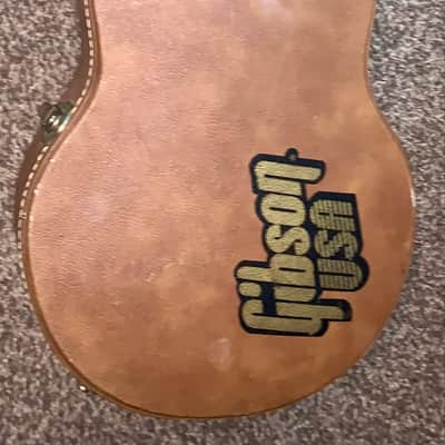 Vintage 1990’s Gibson usa Hardshell case Les Paul pink Brown image 2