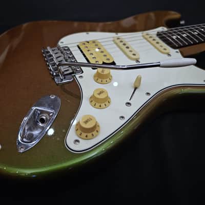Fender Japan STR-VC Stratocaster 2011 - Burgundy to Green image 3