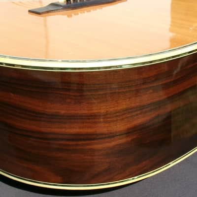 1980 Yairi YW-600 Dreadnought Guitar New Jacaranda Natural+vintage Hard Case image 17