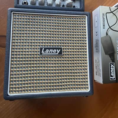 Laney MINISTACK-B-LION Lionheart 6-Watt 4x3" Stereo Bluetooth Mini Guitar Amp Stack 2020s - Blue with Power Adaptor mini-laney-psu image 3