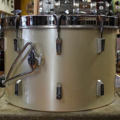 1970s Sonor Phonic Outfit in Metallic Silver 16x22 9x13 10x14 16x16 image 4
