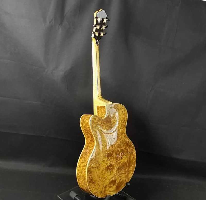 Yunzhi Archtop Jazz Guitar 2021 Natural Golden image 1