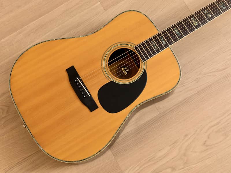 1970s Morris W-50 Vintage Dreadnought Acoustic Guitar, Spruce