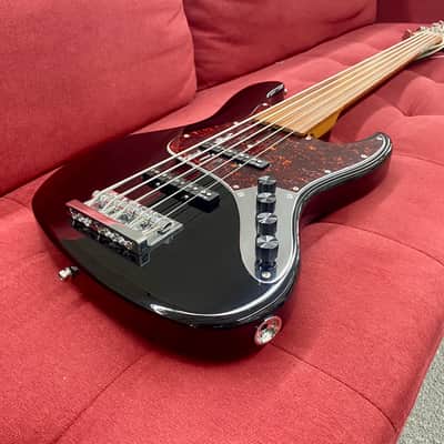 Sadowsky MetroExpress Vintage JJ Bass Fretless, 5-string - Black High Polish image 3