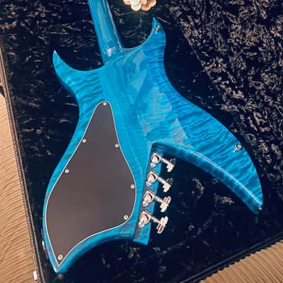 BC Rich Bich 10 Quilt Trans Candy Blue Mint Custom Shop image 8