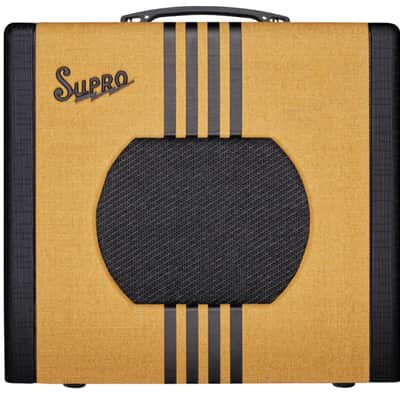 Supro 1820R Delta King 10 5-Watt 1x10" Guitar Combo - Tweed / Black Stripes image 2