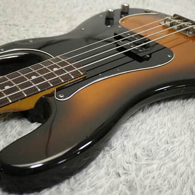Vintage 1970's made Fernandes Stone Logo FPB-60 3tone sunburst finish  Made in Japan image 11