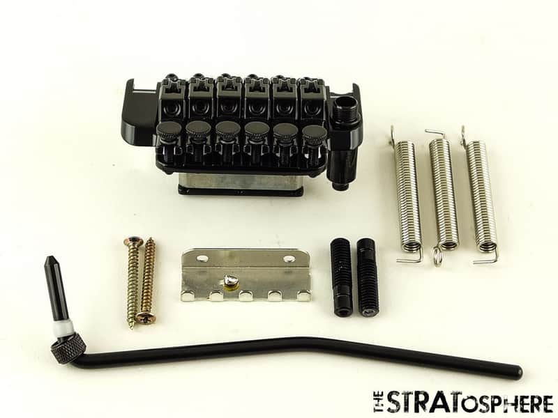 Ibanez RG460DX RG Standard Locking Tremolo BRIDGE & ARM Black 6 Saddle image 1