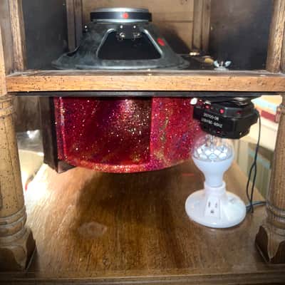 Rotary Connection  VIBRA-TABLE! Rotary / Leslie guitar speaker cabinet / side table! 12” 16 ohm 70 watt speaker. One of a kind  2026 - Wood image 5