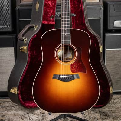 Taylor Custom Shop Dreadnought Acoustic Guitar - Vintage Sunburst with Hardshell Case - Used image 19