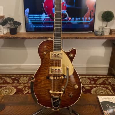 Gretsch G6134TGQM-59 Limited Edition Quilt Classic Penguin with Bigsby 2024  - Forge Glow image 2