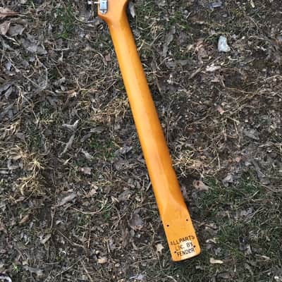 Custom Lefty Aged Loaded Relic Fender Lic. Strat Guitar Neck Amber Nitro Nickel Tuners image 17