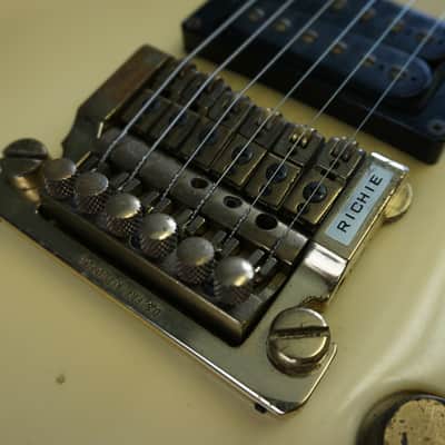 Aria Pro II PE-R80 Richie Kotzen Signature Made in Japan Electric Guitar Ivory White image 12
