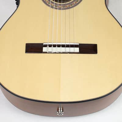 NEW Cathedral Model 107CEL 7-String Classical Harp Guitar w/Spruce Top, Pickup, Cutaway, w/SoftCase image 12