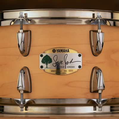 Yamaha MSD1365SJ Steve Jordan Signature 13x6.5" Maple Snare Drum 2000s - Natural image 2