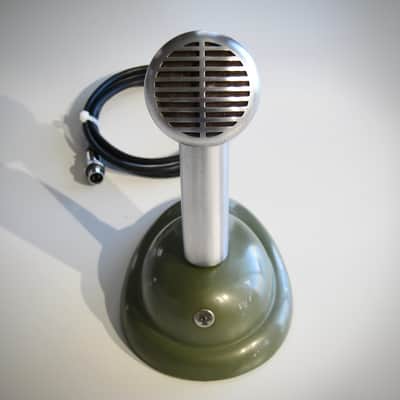 Shure 520-SL High Impedance Microphone Desk Mic Circa-1950s-Chrome & Black` image 3