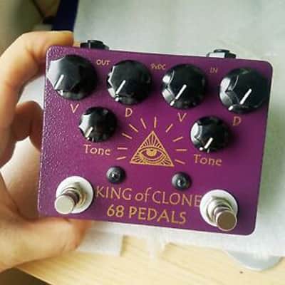 68 pedals King of Clone Dual Overdrive Pedal Handmade By Bin,price included Import Duty to USA image 2