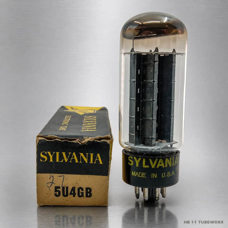 SYLVANIA 5U4GB/BLACK PLATES/1950S/BALANCED image 1