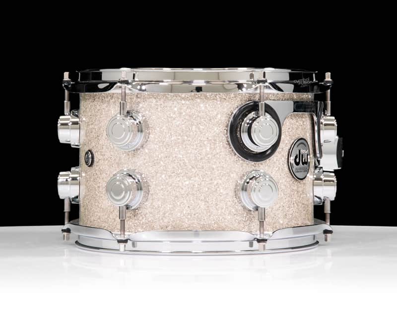 DW Collectors Maple/Mahogany Shell 7x10 Broken Glass w/ Chrome HW image 1