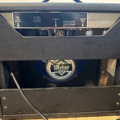 Fender Vibro Champ 6-Watt 1x8" Guitar Combo 1965 - Black Panel - MINT w/ Original and Upgraded Speaker image 2