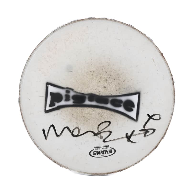 14" Pigface Drum Head Owned by Martin Atkins image 1