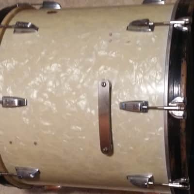 WFL 20" Compacto Bass / Floor Tom 50s White Marine Pearl image 2