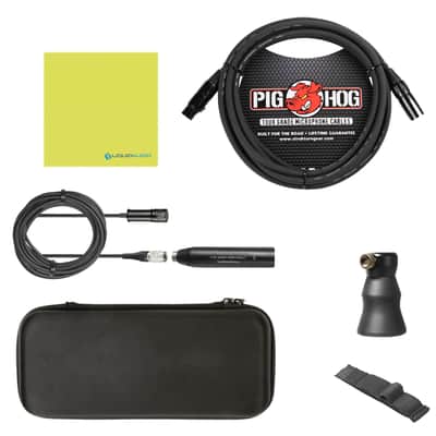 Mint Liquid Audio Audio Technica ATM350PL Cardioid Instrument Microphone for Piano Bundle with Pig Hog PHM10 8mm XLR Mic Cable Polishing Cloth image 2
