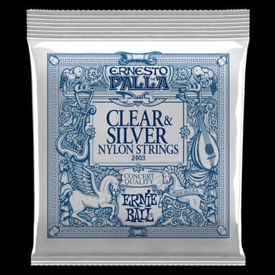 Ernesto Palla Nylon Classical Guitar Strings, Clear & Silver image 1