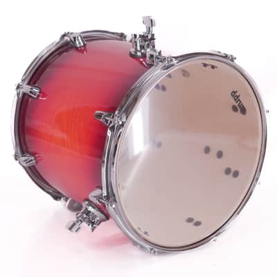 ddrum Dominion Birch 14" x 14" Floor Tom – Red Burst – Excellent image 4