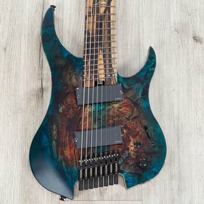 Legator Ghost G8FX Headless Multi-Scale 8-String Guitar, Fishman Fluence, Galaxy image 2