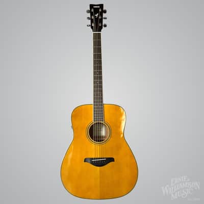 Yamaha FG-TA-VT TransAcoustic Dreadnought Guitar, Vintage Tint image 5