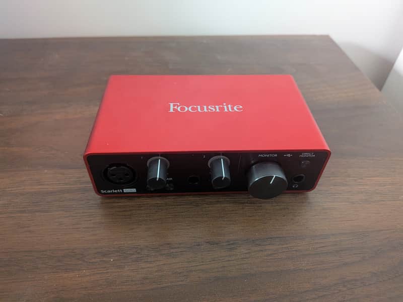 Focusrite Scarlett Solo 3rd Gen USB Audio Interface 2019 - Present - Red / Black image 1