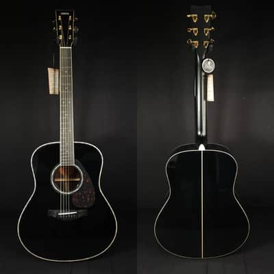 Yamaha LL16D Deluxe ARE Acoustic Electric Guitar Black w/Hard Case image 2