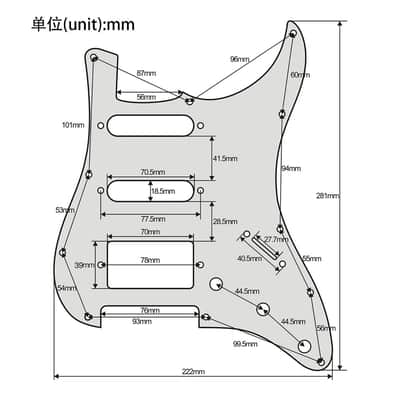 11 Holes HSS Pickguard ST Style Guitar Pickguard Pickguard Scratchplate with Screws,3Ply Mint Green image 5