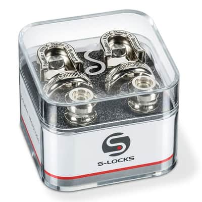 Schaller S-LOCK Security Strap Lock System (2), Nickel; Pull to Release image 1