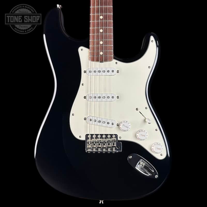 Used 2010 Fender Custom Shop 1960 Stratocaster NOS Black Matching Headstock w/case TSU24732 image 1