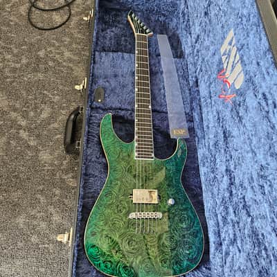 ESP USA Custom Shop M-I M-1 NTB TOM NT 2021 - Lime burst marble swirl image 2