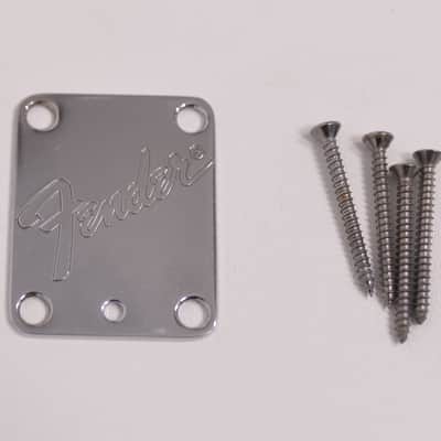 1987-1988 Vintage Fender Stratocaster Plus Neckplate w/Original Screws 1989 1990 1991 1992 1993 image 1