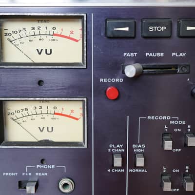 TEAC A-3340S 1/4" 4-Track Reel to Reel Tape Recorder 1970s - Silver image 8