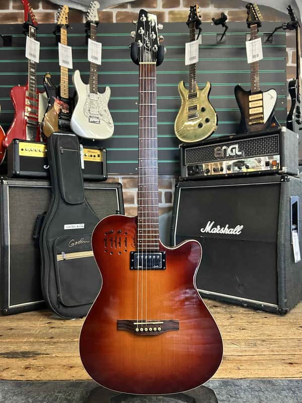 Godin A6 Ultra Semi-Acoustic/Electric Guitar Cognac | Reverb Canada