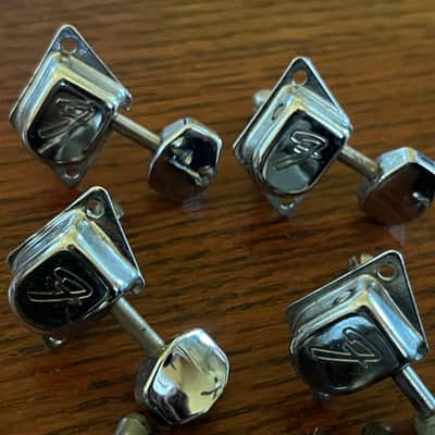 set 1966 - 76 Fender Stratocaster Telecaster guitar tuners tuning pegs image 3