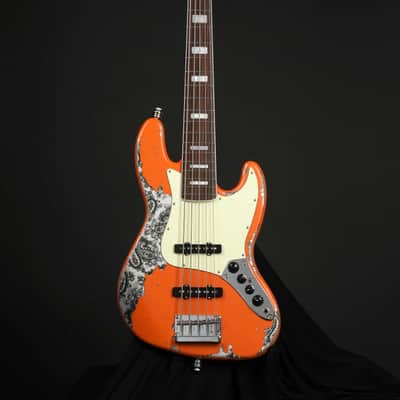 Dhatarattha DEB5 Jazz Bass 5 string - PAISLEY RELIC image 2