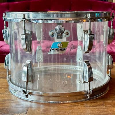 1970s Ludwig Vistalite Big Beat Drum Set w/ Snare Drum - Clear image 5