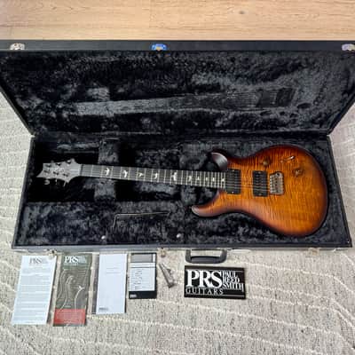 PRS Wood Library Custom 24 10-Top 2019 - Satin Black Gold Wrap image 2