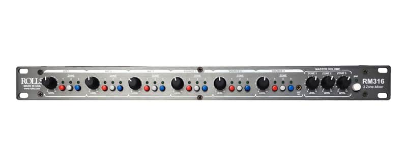 Rolls RM316 Switchable 3 Zone Mixer, 6 Inputs image 1