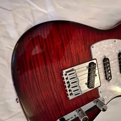 Warmoth Hybrid Tele 2020 - Transparent Red Burst image 3