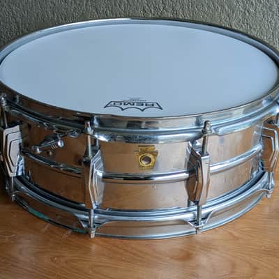 Vintage Ludwig Chrome Over Brass Snare Drum — Pre-Serial, 1961-1963 image 1