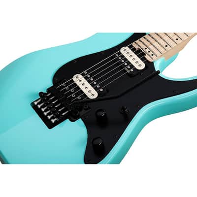 Schecter Guitar Research Sun Valley Super Shredder FR SFG Electric Guitar Regular Sea Foam Green Black Pickguard image 7