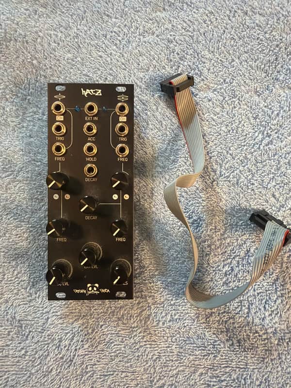 Patching Panda Hatz V2 Eurorack Synth Module 2020s - Black image 1