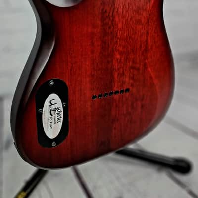 Schecter Sunset 7 Extreme 7 String Electric Guitar Scarlet Burst image 10